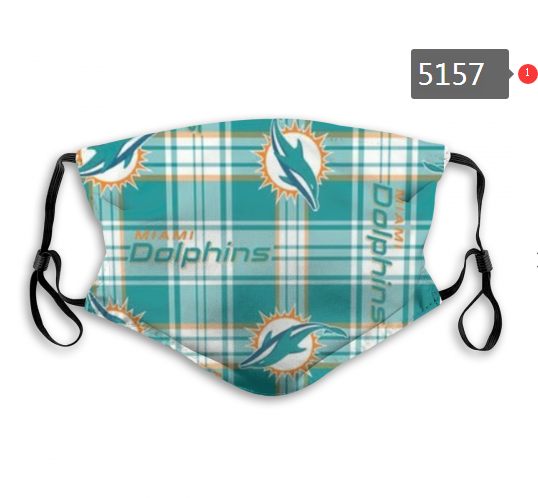 2020 NFL Miami Dolphins #1 Dust mask with filter